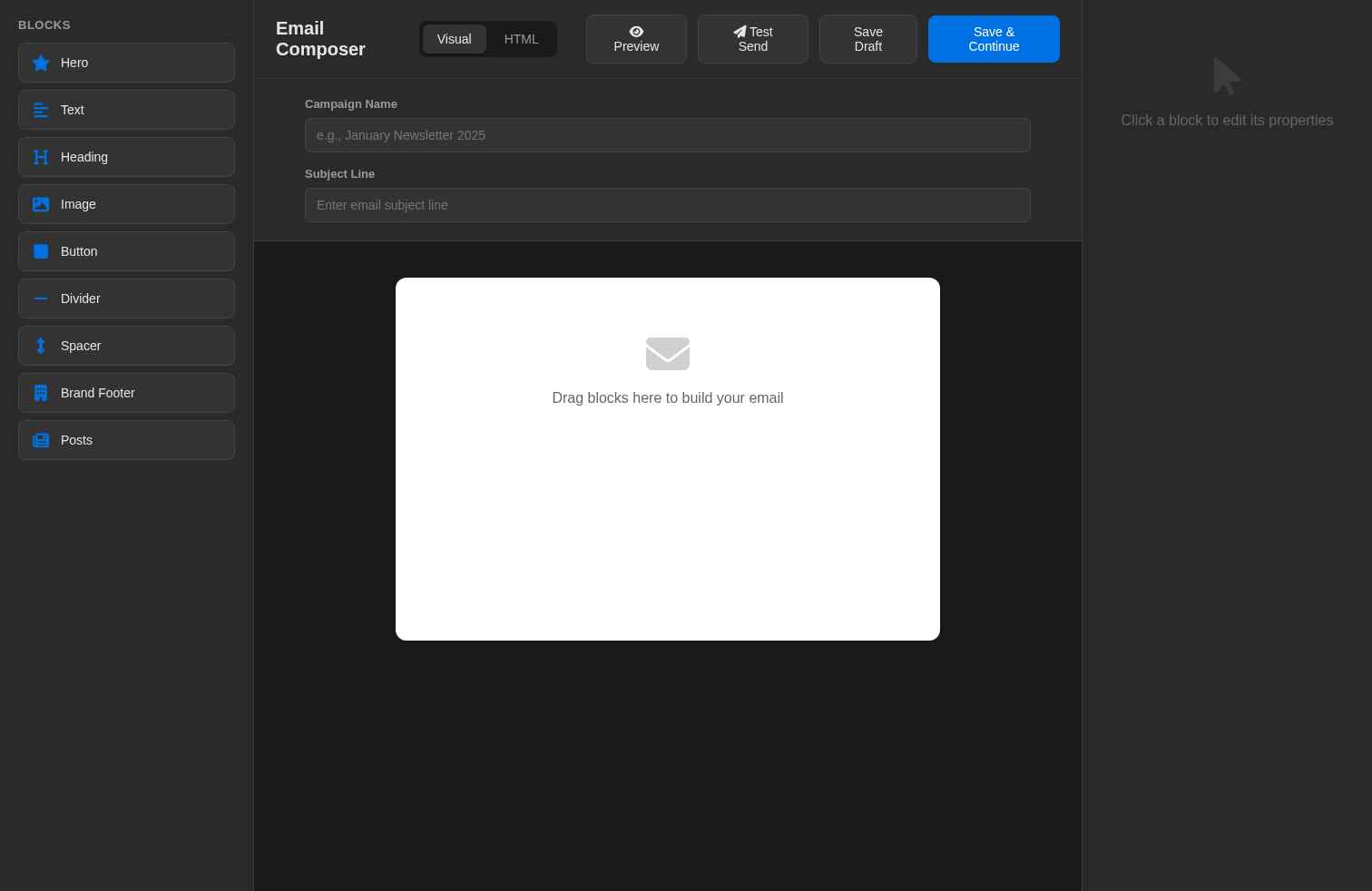 SendMusicMail Email Designer