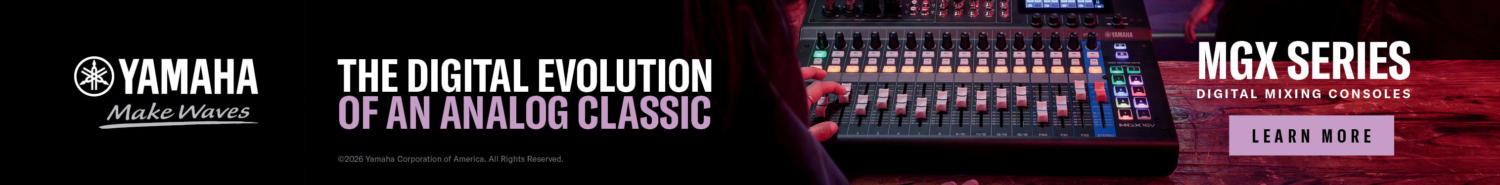 Yamaha MGX & URX Digital Mixers