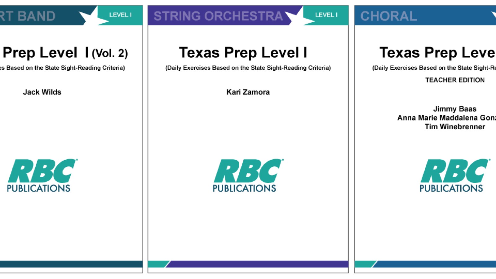 RBC Publications Releases Popular 'Texas Prep' Sight-Reading Series for Choral and Concert Band II