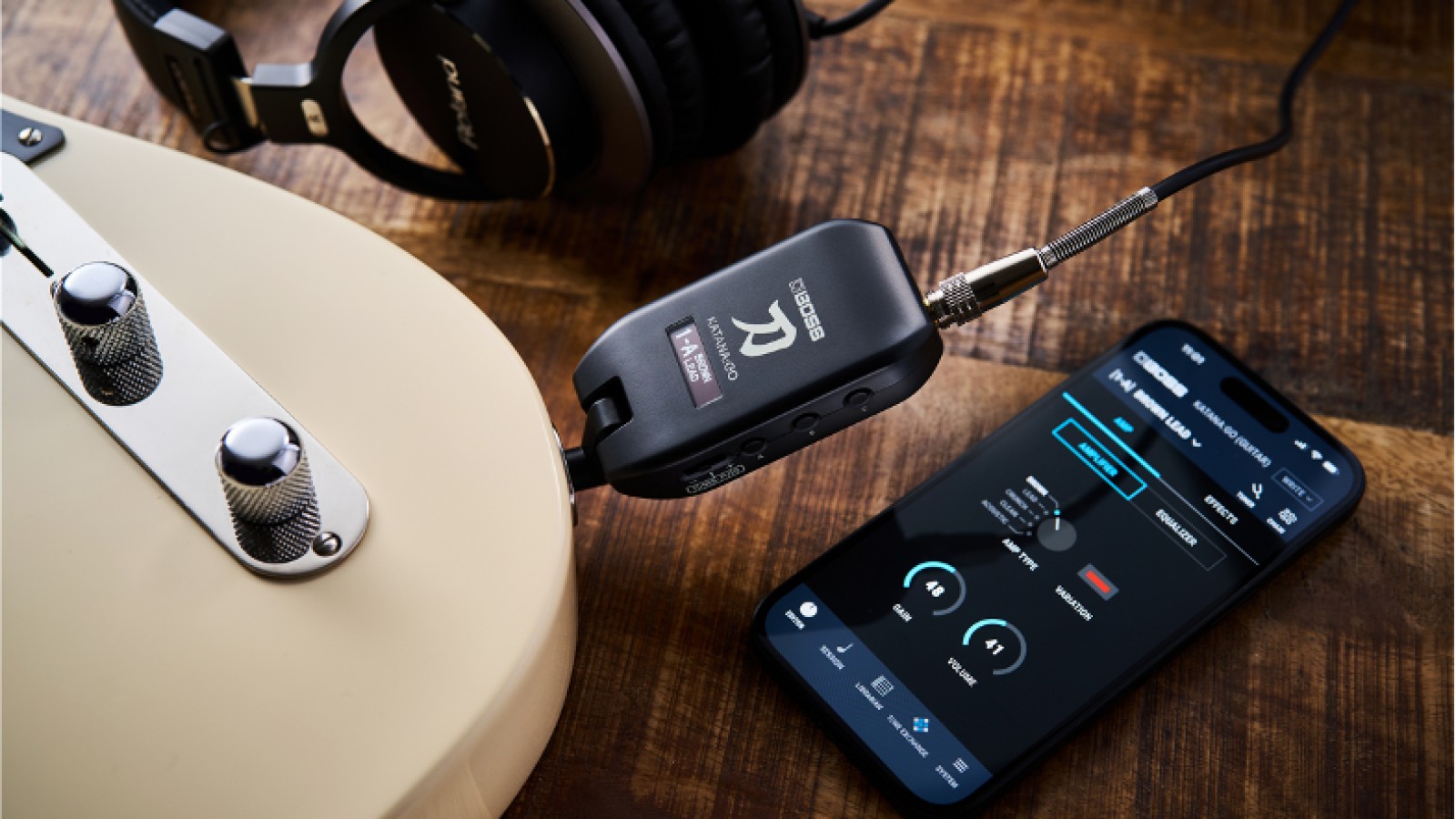 BOSS Announces KATANA:GO Personal Headphone Guitar Amplifier
