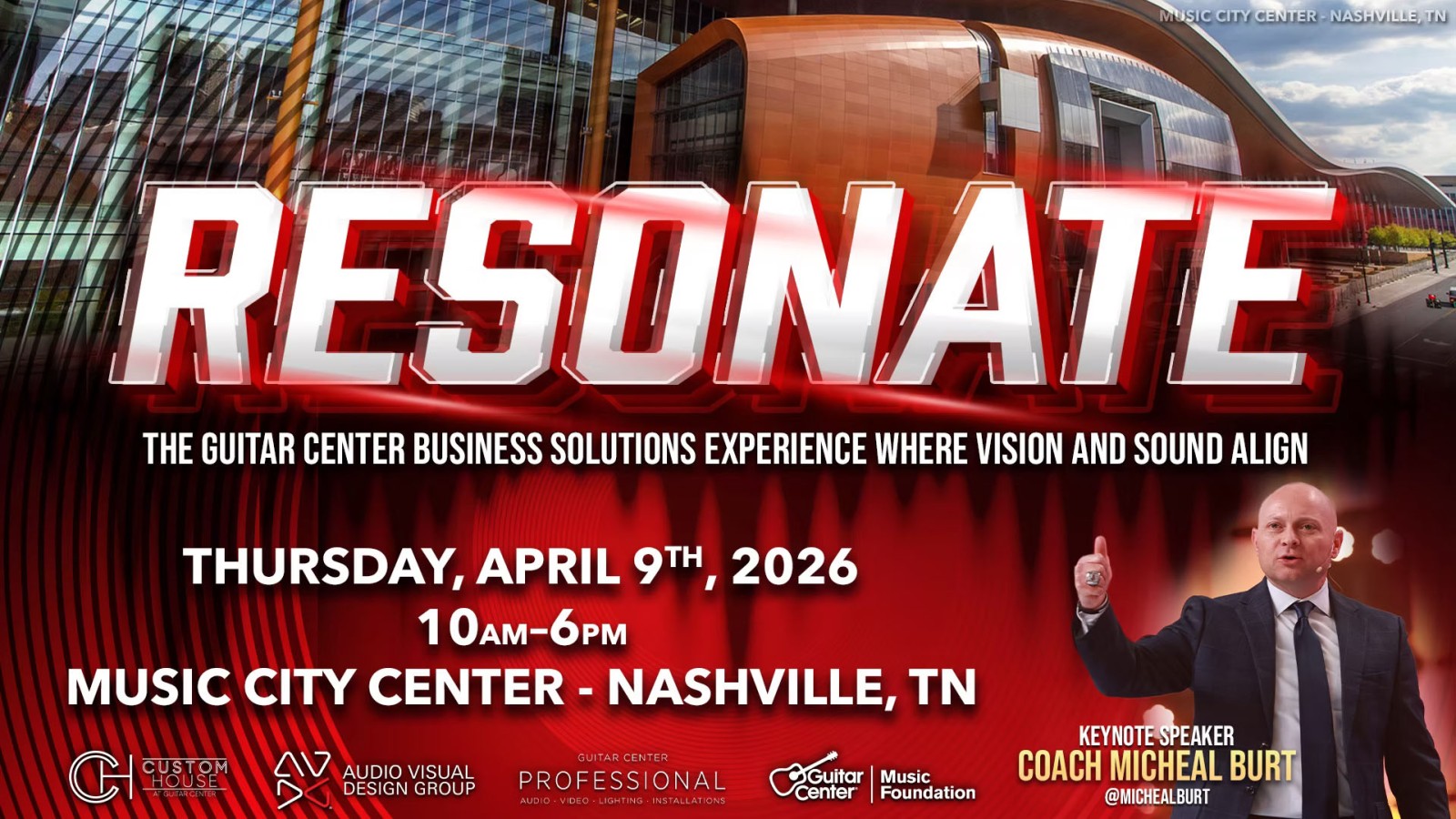Guitar Center Business Solutions Expands Resonate Expo with New Pro Audio Programming