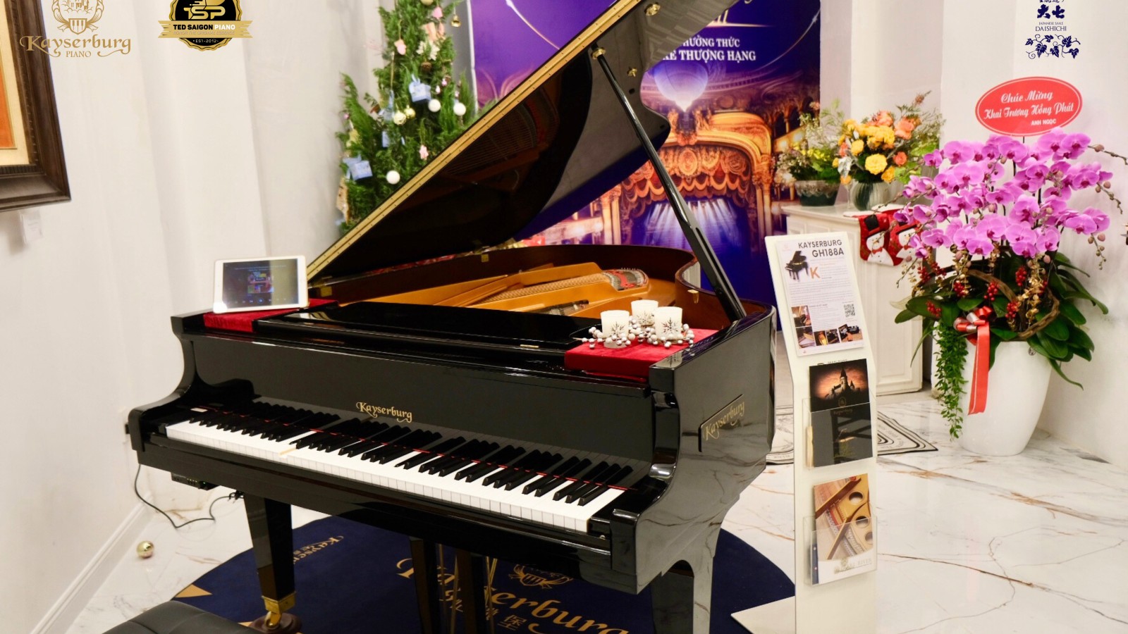 Daishichi Sake Lounge Debuts in Vietnam, Showcasing the Kayserburg GH188A Grand Piano