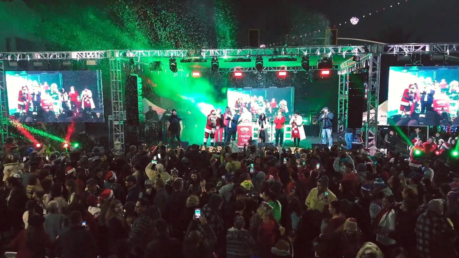 ADJ Snow Machines and LED Lighting Fixtures Create Stunning Backdrop To Paramount Tree Lighting