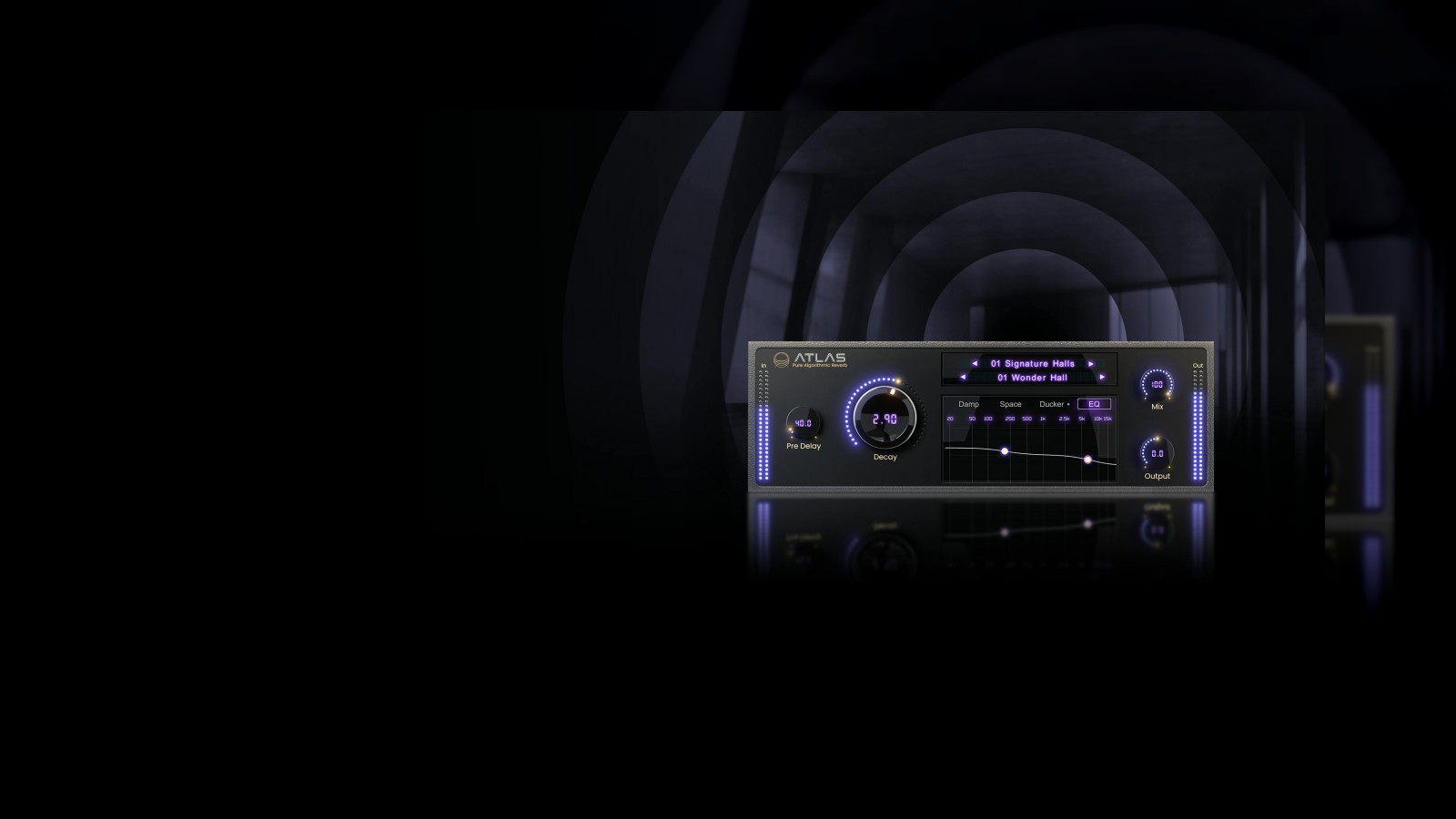 Waves Audio introduces Atlas Reverb, the new premium reverb developed around an all-new algorithmic engine