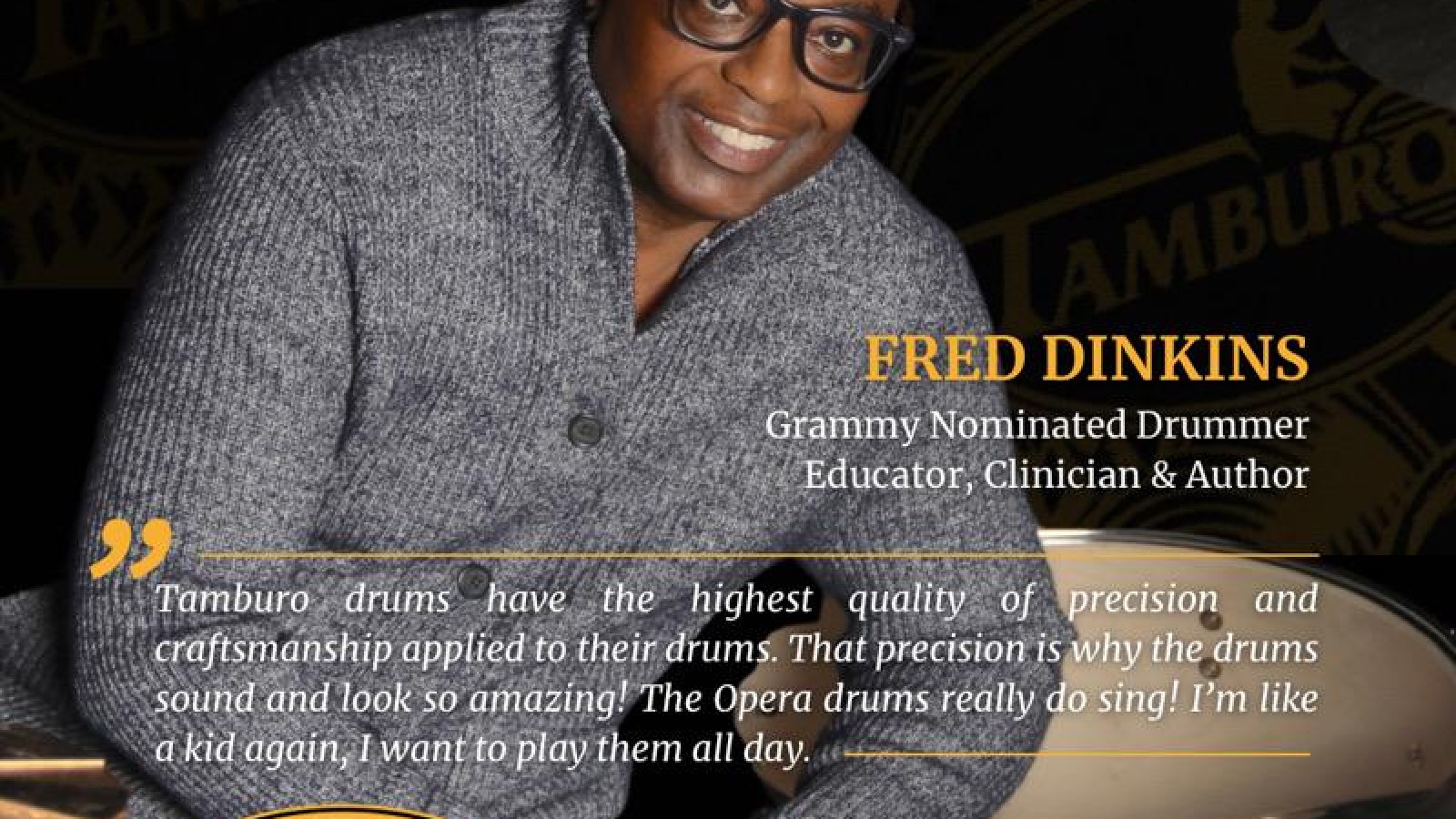 Proel North America Announces Fred Dinkins, Renowned Drummer and Educator, as Tamburo Drums Artist