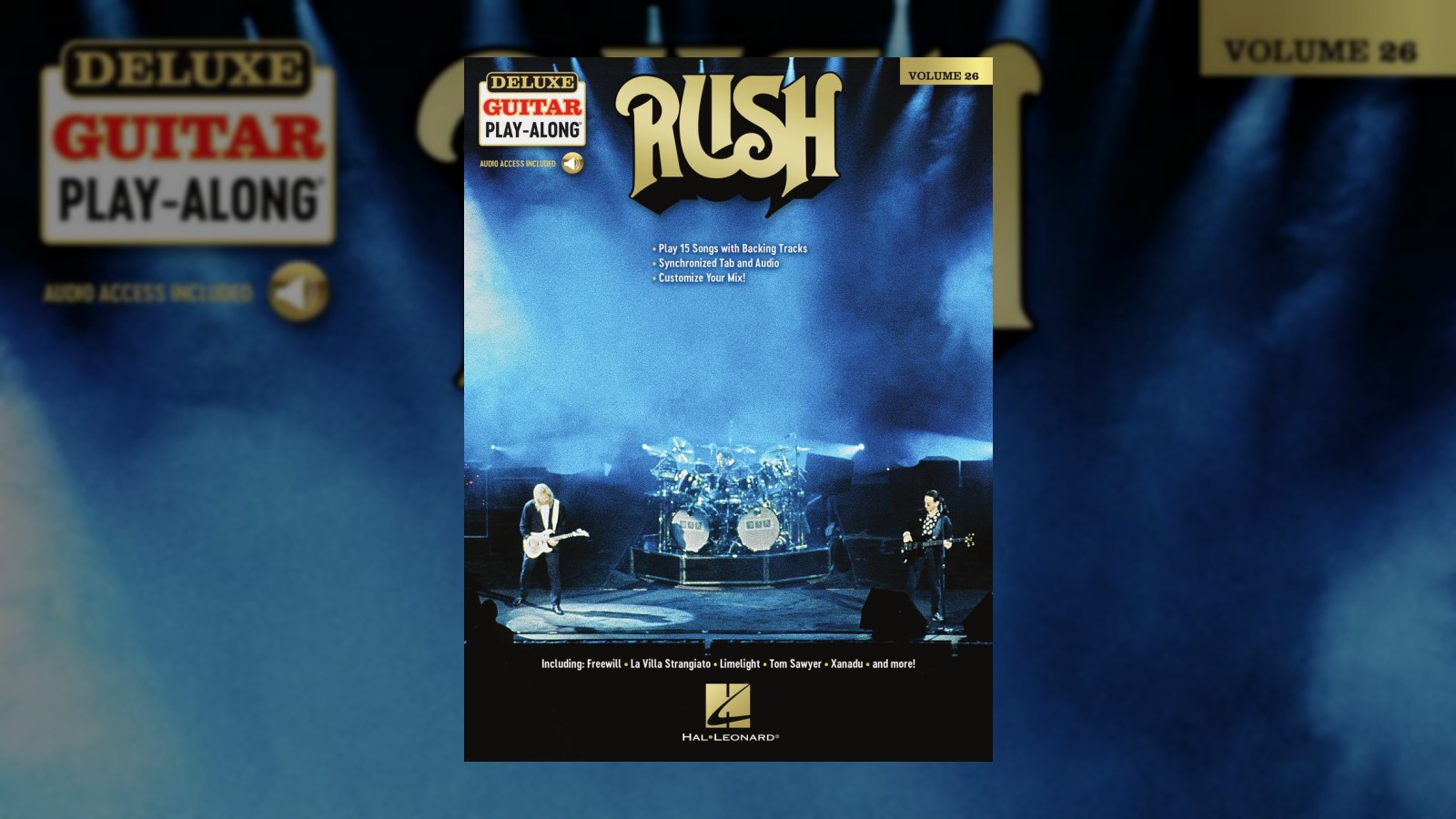 Hal Leonard Releases Three Rush Play-Along Packs for Guitar, Bass, and Drums