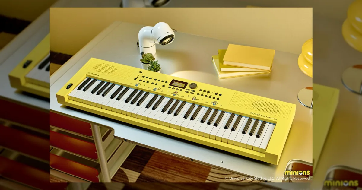Roland releases Minion-themed GO:KEYS 3 keyboard for beginners