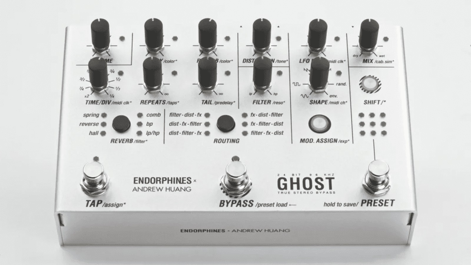 Endorphin.es Ghost Pedal and Golden Master to Make Superbooth Debut