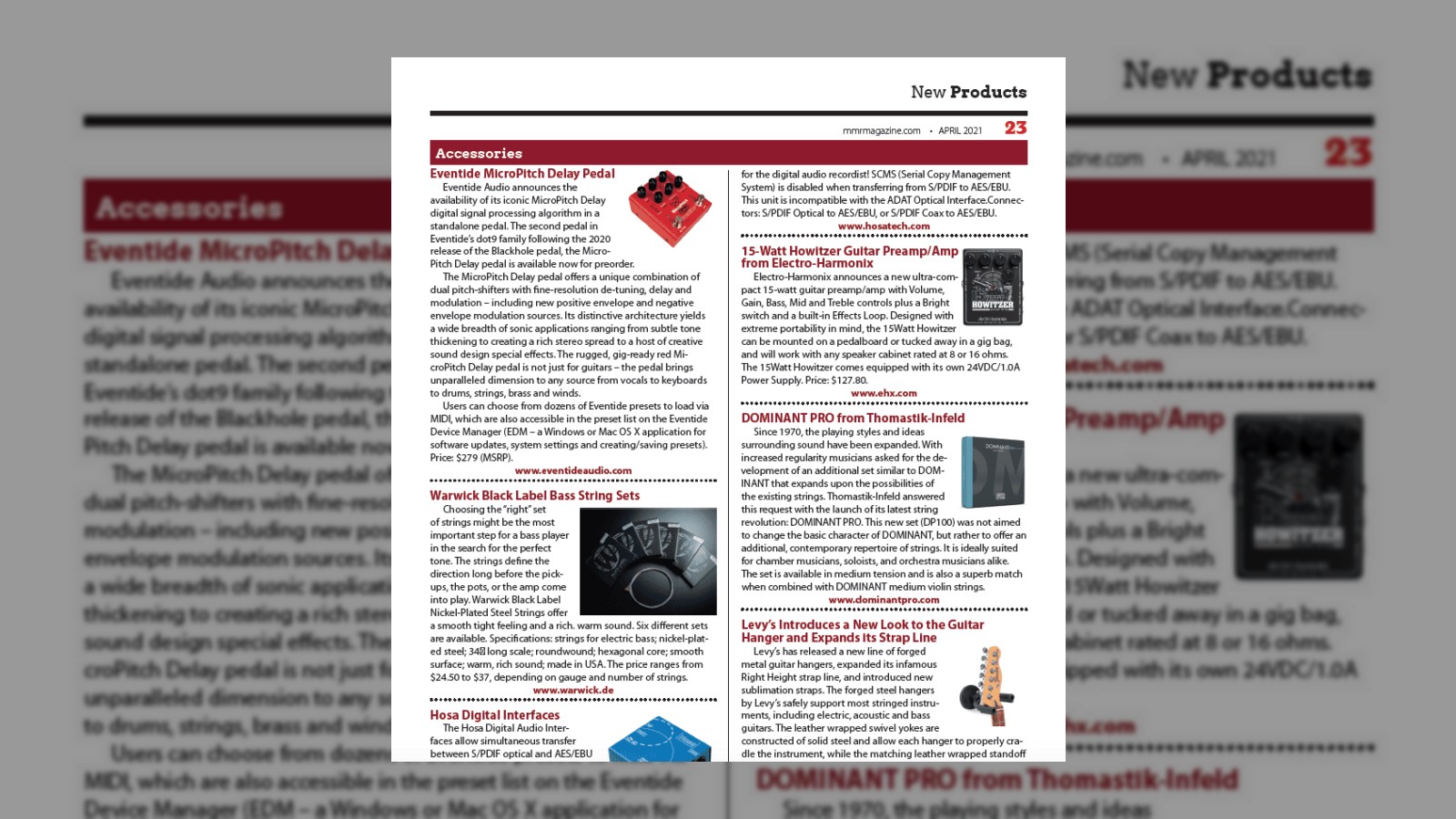New Products, April 2021